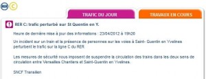 Info Trafic Transilien.com