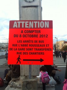 Info Travaux à la sortie de la gare de Versailles Chantiers