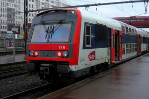 Photo d'un RER C à quai