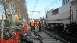 Travaux RER C Mise en place Terminus Javel