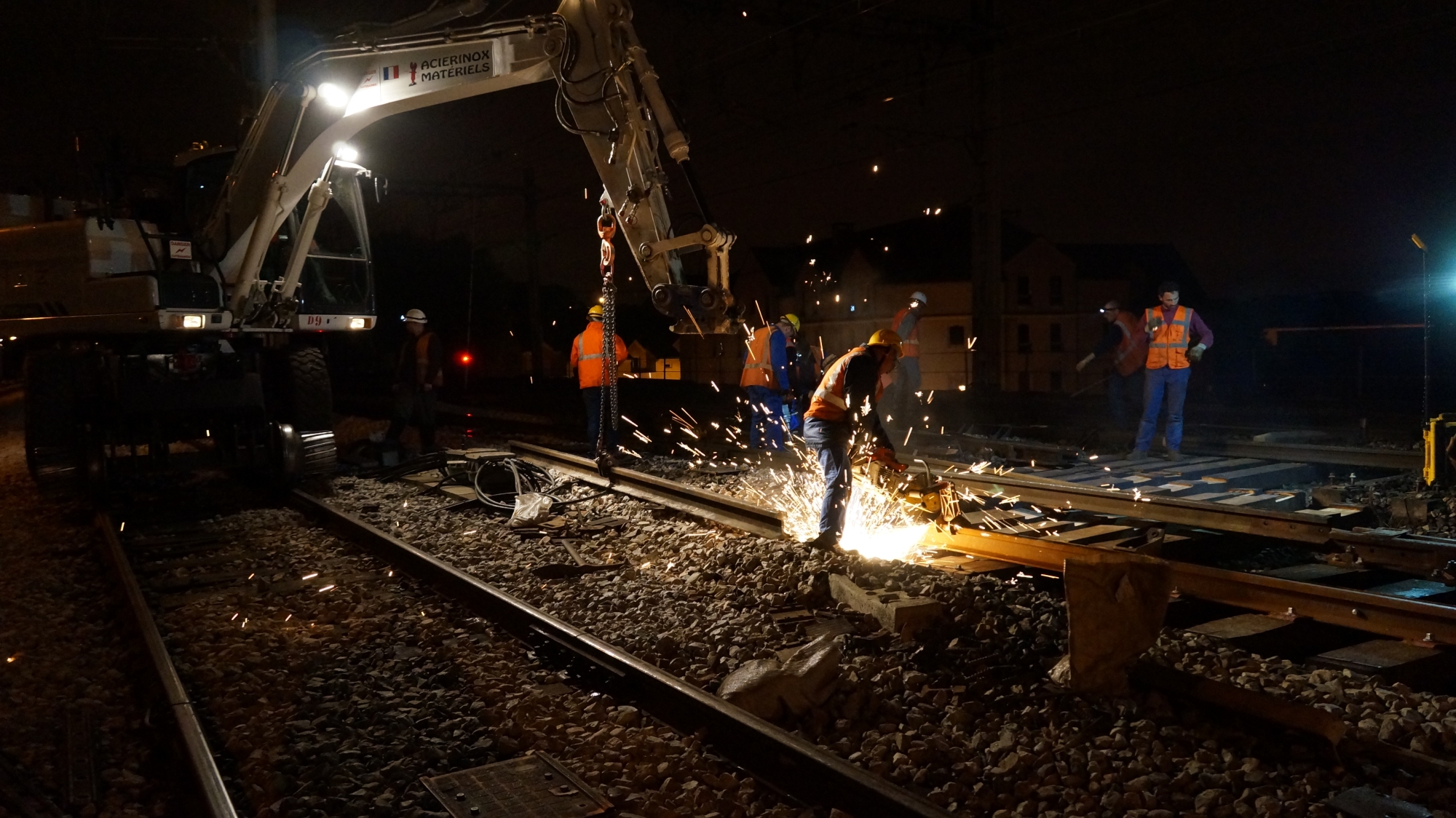 Travaux Traversée Jonction Double Bretigny sur Orge RER C